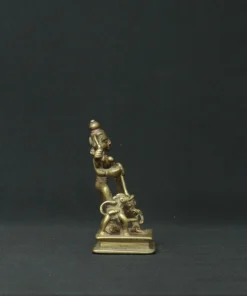 mahishasura mardini bronze sculpture II side view 3