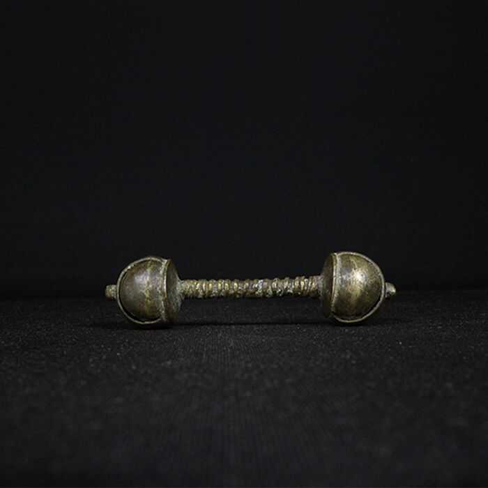 bell toy bronze collectible front view