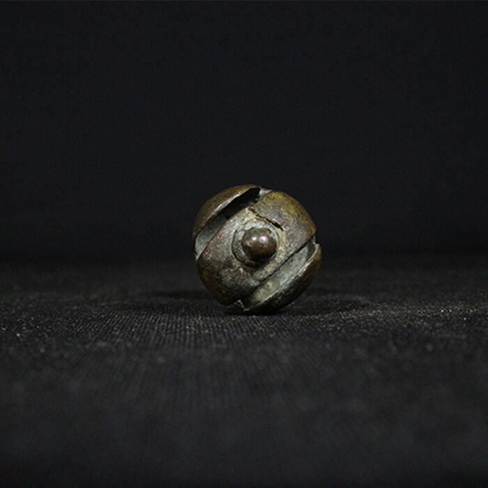bell toy bronze collectible half side view 2