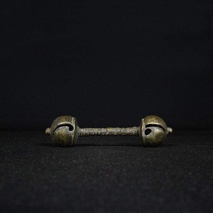 bell toy bronze collectible side view 2